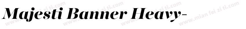 Majesti Banner Heavy字体转换
